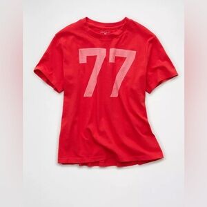 American Eagle Cherry Everyday Graphic T-Shirt - XS